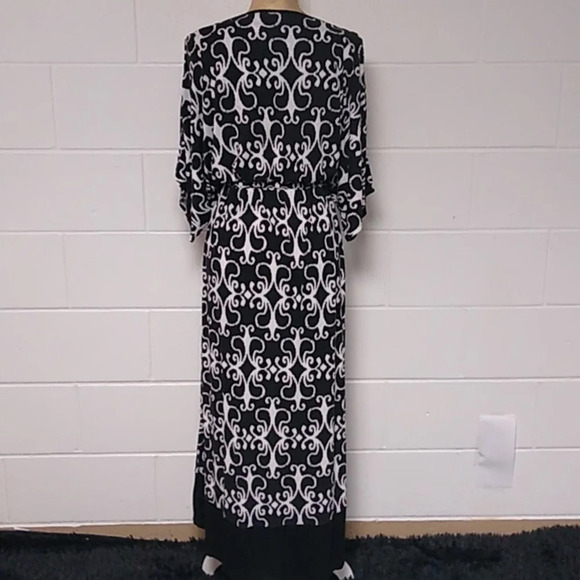 ELLEN TRACY LAGENLOOK, SOFT KNIT, BOHEMIAN V-NECK, DOLMAN,MAXI DRESS - Picture 3 of 8